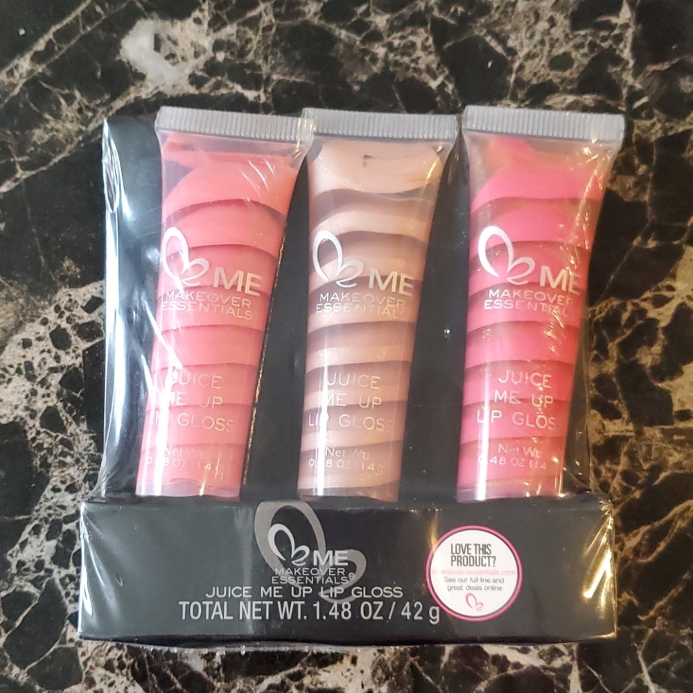Makeover Essentials Juice Me Up lip gloss trio